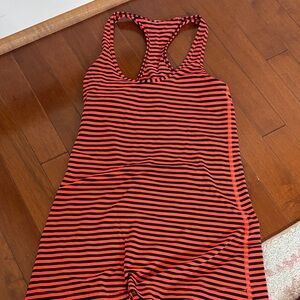 Striped Orange and Black Lululemon Tank Top